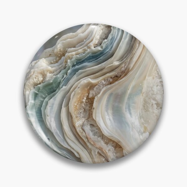 Item preview, Iridescent Mother of Pearl Shell Texture — Luxury Opal Agate Mineral Art designed and sold by LYAN-STORE.