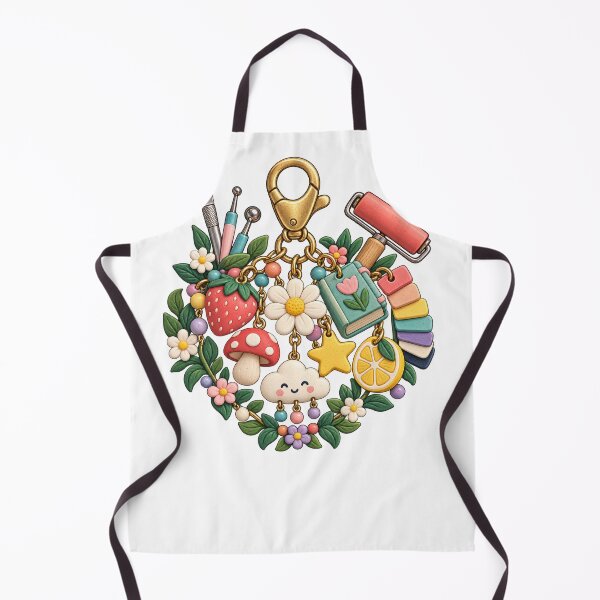Item preview, Colorful Clay Charm Artist Tools and Flowers designed and sold by UrbanCanvvas.