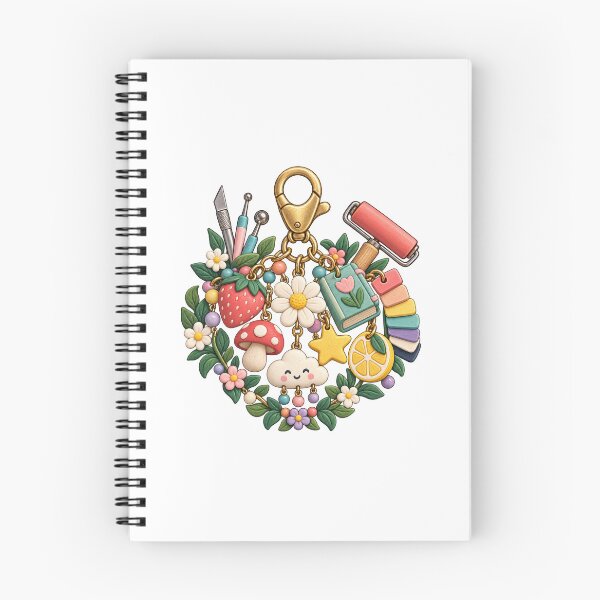 Item preview, Colorful Clay Charm Artist Tools and Flowers designed and sold by UrbanCanvvas.