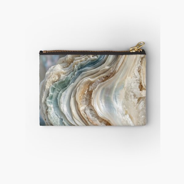Item preview, Iridescent Mother of Pearl Shell Texture — Luxury Opal Agate Mineral Art designed and sold by LYAN-STORE.