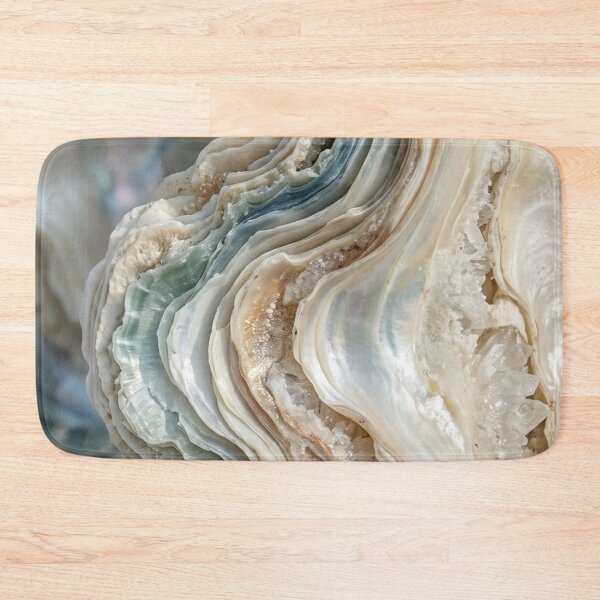 Item preview, Iridescent Mother of Pearl Shell Texture — Luxury Opal Agate Mineral Art designed and sold by LYAN-STORE.