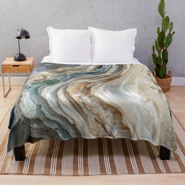 Item preview, Iridescent Mother of Pearl Shell Texture — Luxury Opal Agate Mineral Art designed and sold by LYAN-STORE.