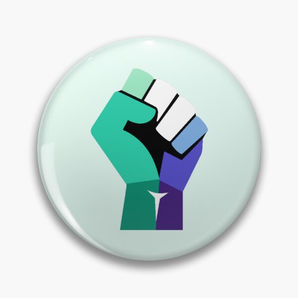 Item preview, raised gay fist designed and sold by DeltaQuadrant.