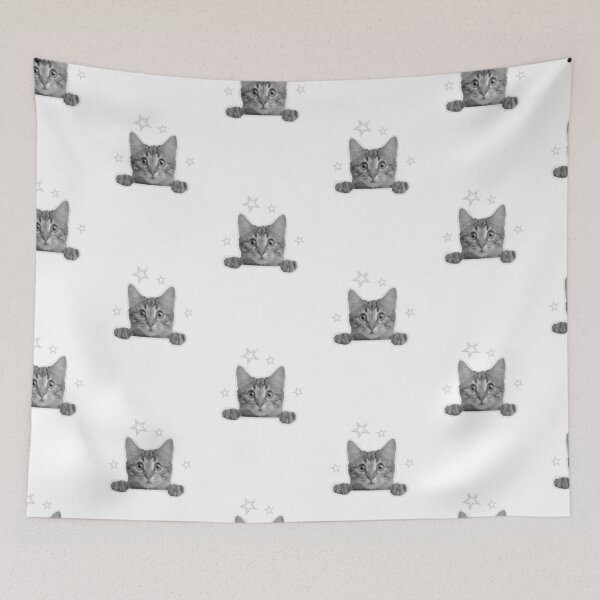 Item preview, curious cat designed and sold by vitrar.