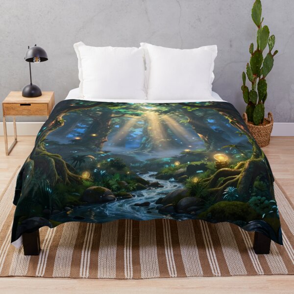 Item preview, Enchanted Ancient Forest Streaked with Sunlight designed and sold by Fanta-sticky.