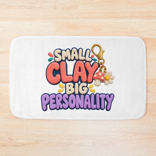 Item preview, Small Clay Big Personality Funny Clay Maker Quote designed and sold by UrbanCanvvas.