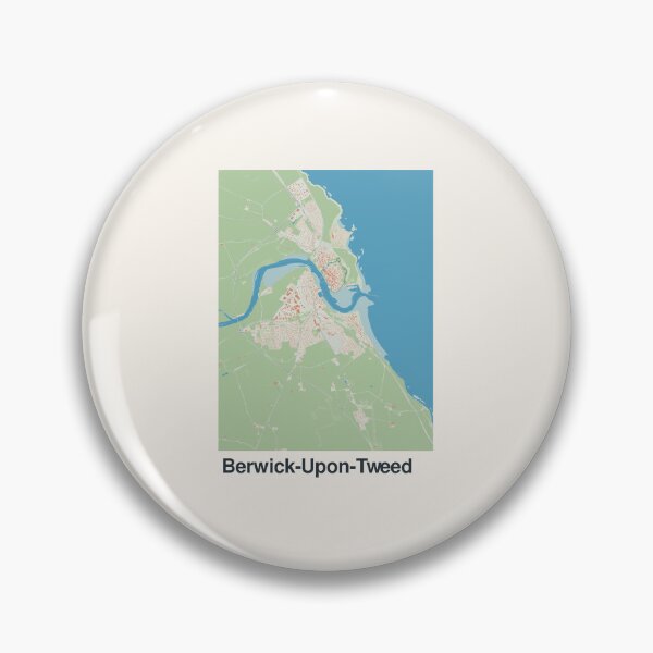 Item preview, Berwick-Upon-Tweed Minimalistic Map Art designed and sold by MapsNerd.
