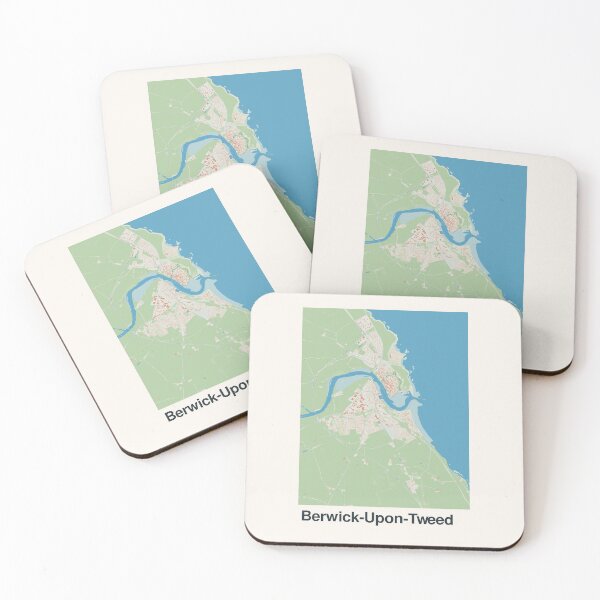 Item preview, Berwick-Upon-Tweed Minimalistic Map Art designed and sold by MapsNerd.