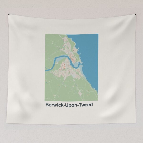 Item preview, Berwick-Upon-Tweed Minimalistic Map Art designed and sold by MapsNerd.