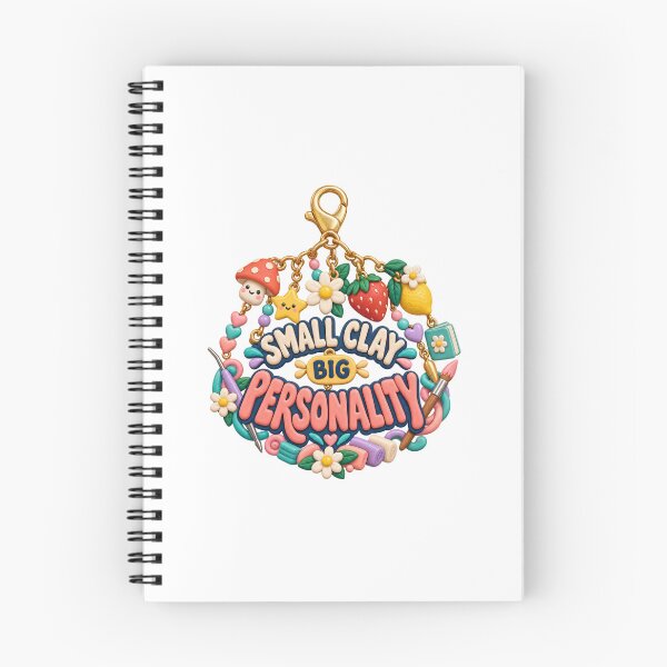 Item preview, Small Clay Big Personality Illustrated Charm Art designed and sold by UrbanCanvvas.