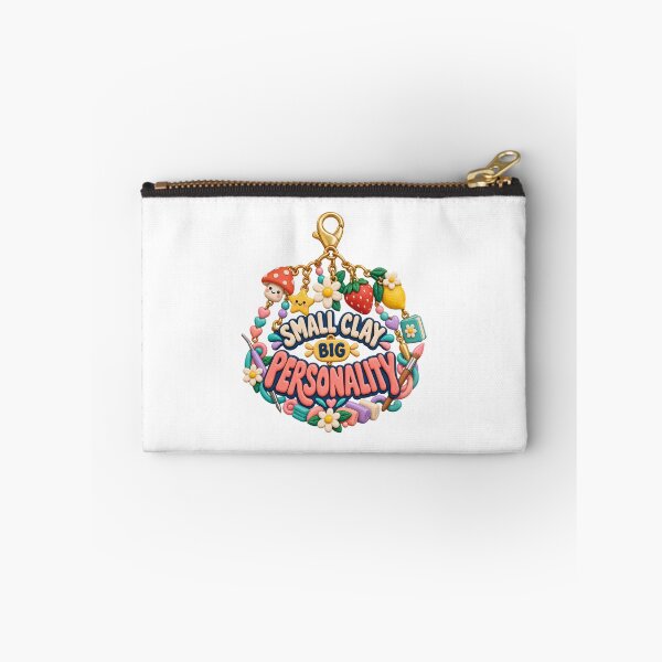 Item preview, Small Clay Big Personality Illustrated Charm Art designed and sold by UrbanCanvvas.