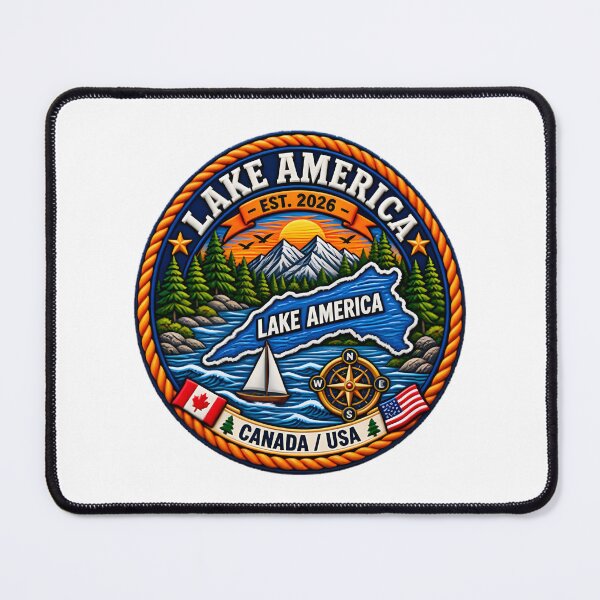 Item preview, Serene Lake America Nature Landscape Art Print for Outdoor Lovers designed and sold by shahroozj.