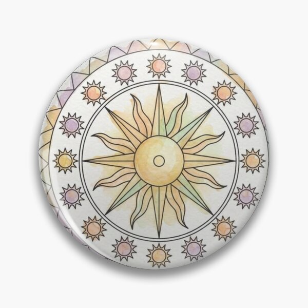 Item preview, Sun Mandala Ocean Wave Border designed and sold by Dreamic.Art.
