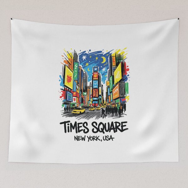 Item preview, Times Square New York City USA Art Print designed and sold by Merch by Das Design Studio.