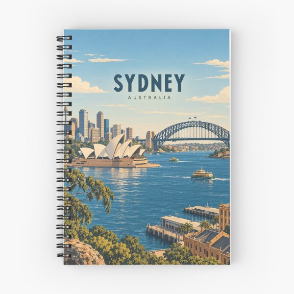 Item preview, Sydney Vintage Harbour City Art designed and sold by MichaeIRellov.