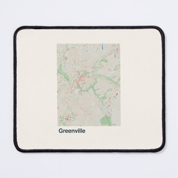 Item preview, Greenville Minimalistic Map Art designed and sold by MapsNerd.