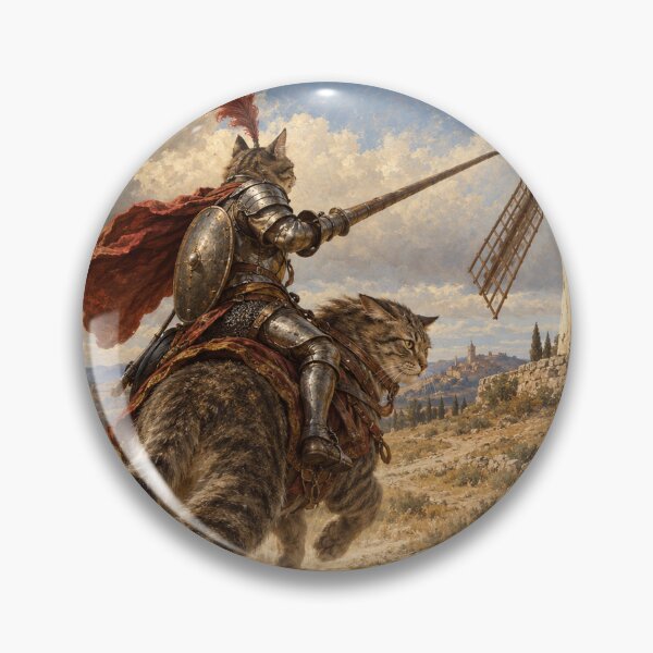 Item preview, Knight Cat Against the Mill designed and sold by Ocelot-T.