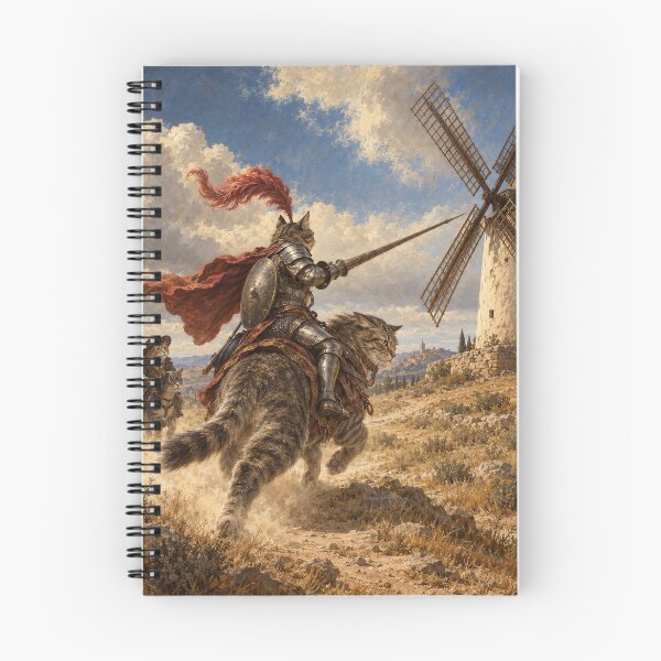 Item preview, Knight Cat Against the Mill designed and sold by Ocelot-T.