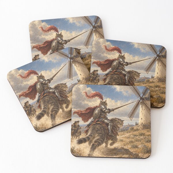 Item preview, Knight Cat Against the Mill designed and sold by Ocelot-T.