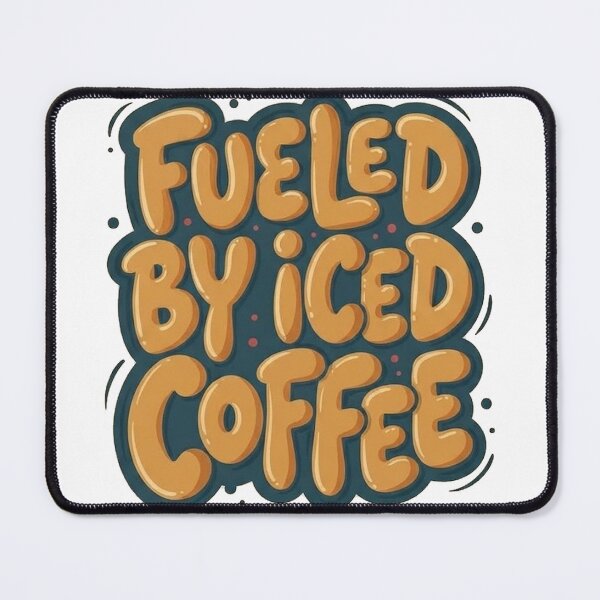 Item preview, Fueled by Iced Coffee – Funny Coffee Lover Design designed and sold by Graphix  Studio.
