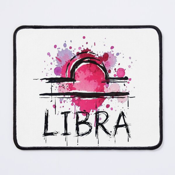 Item preview, Libra Zodiac Sign Watercolor Grunge Pink Black Art designed and sold by Vibe-Vary.