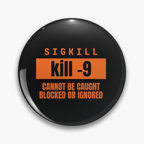 Item preview, kill -9 SIGKILL - Funny Linux Sysadmin Halloween Shirt designed and sold by MarijasCrafts.