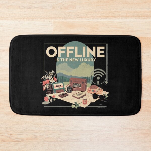 Item preview, Digital Detox Retro Vacation Graphic designed and sold by ChicTrendz.