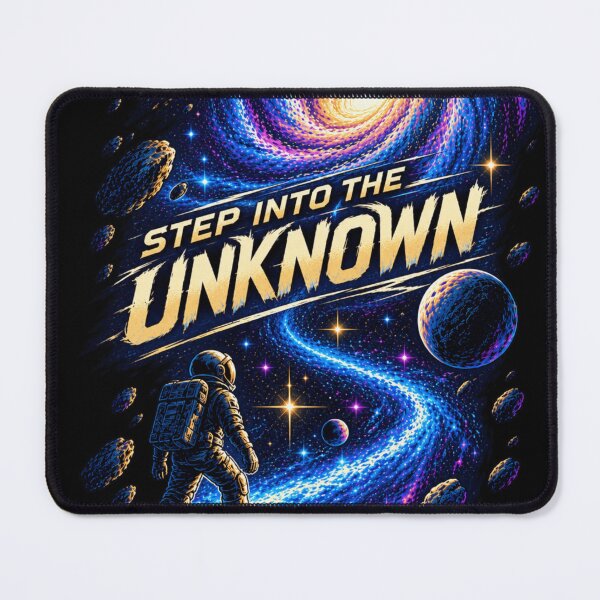 Item preview, Step Into The Unknown Space Art Cosmic Galaxy Astronaut designed and sold by AstroPal28.