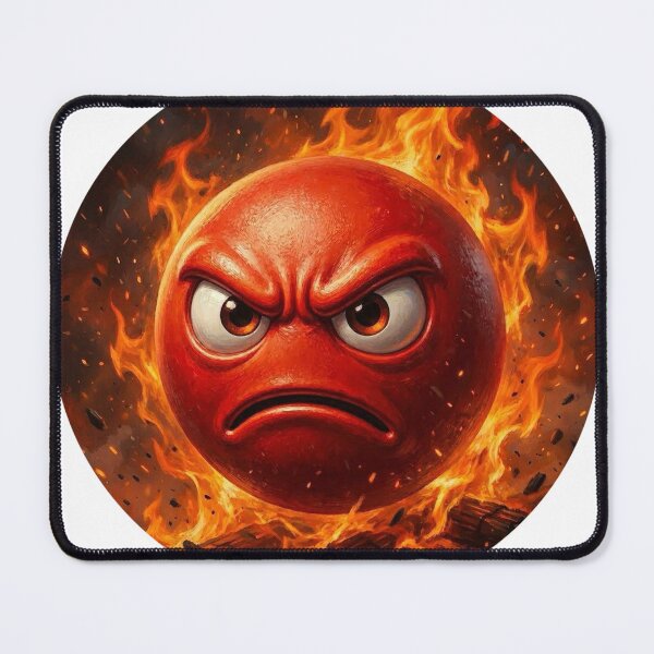 Item preview, red angry emoji designed and sold by OziCreative.