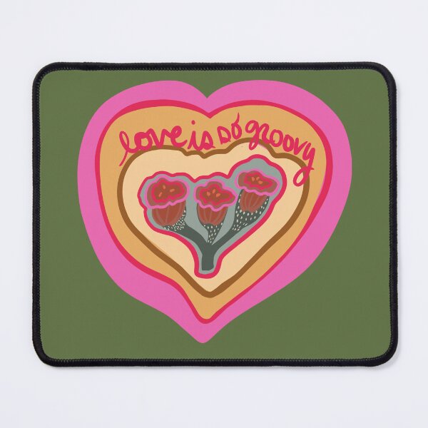 Item preview, Love is so groovy designed and sold by MayCartPrintArt.