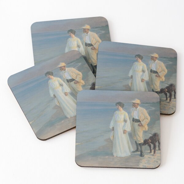 Item preview, Summer evening on the beach at Skagen (1899) - Peder Severin Kroye designed and sold by SALON DES ARTS.
