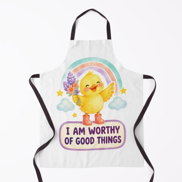 Item preview, I am worthy of good things - duck designed and sold by Krachtvanjehart.