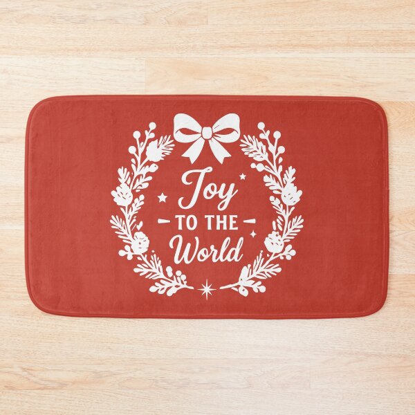 Item preview, Joy To The World – Vintage Wreath Christmas Art designed and sold by Tklezardesigns.