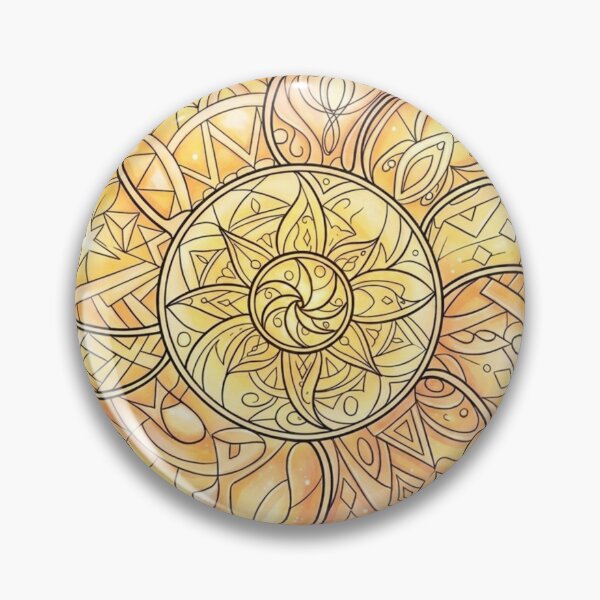 Item preview, Nautilus Mandala Sacred Geometry — Orange-Yellow designed and sold by Dreamic.Art.