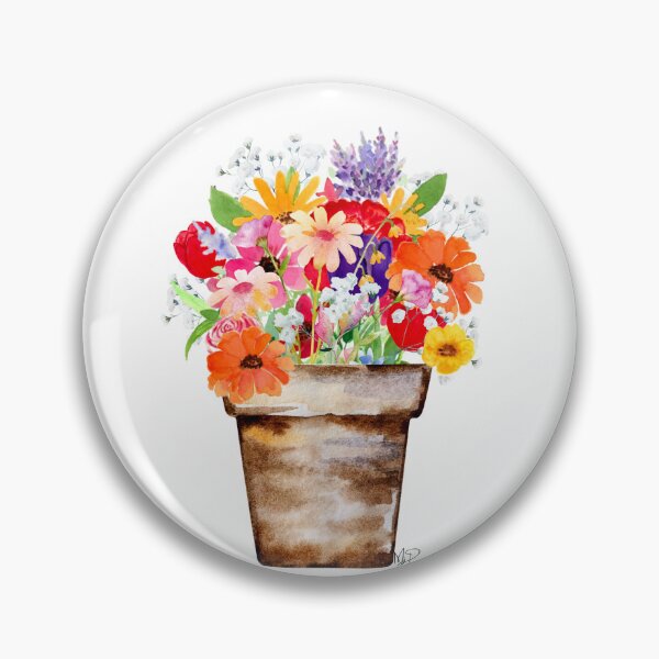 Item preview, Multicolor flower pot designed and sold by RoseMarypaint.