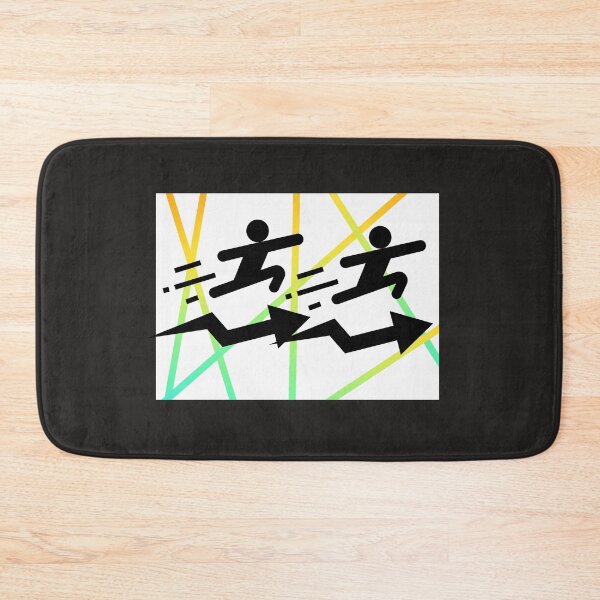 Item preview, Running Motivation Stick Figure Sport Fitness Design designed and sold by Palette _Vibes.