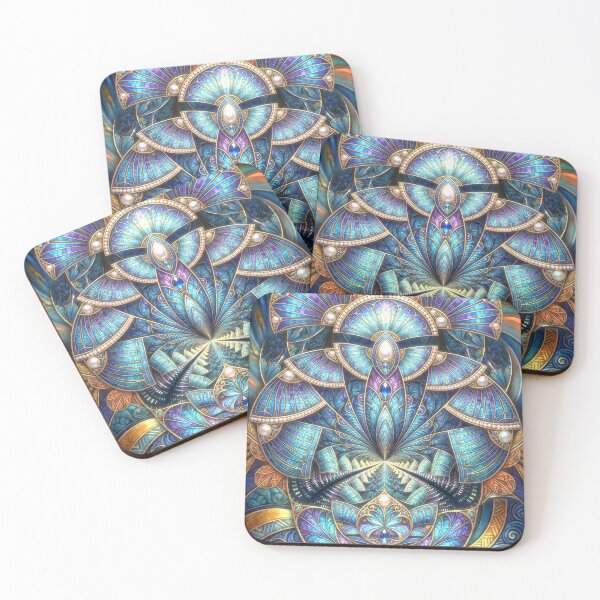 Item preview, Art Deco Mosaic Pearl Mandala designed and sold by Frackxion.