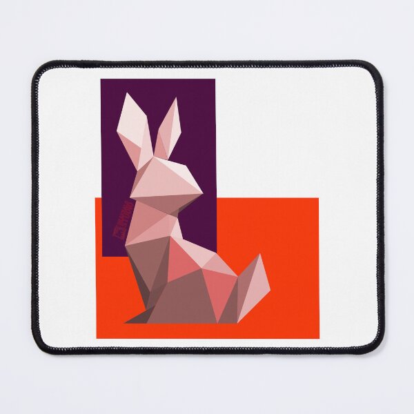 Item preview, Geometric Low Poly Rabbit - Modern Origami Art designed and sold by DraknaLo.
