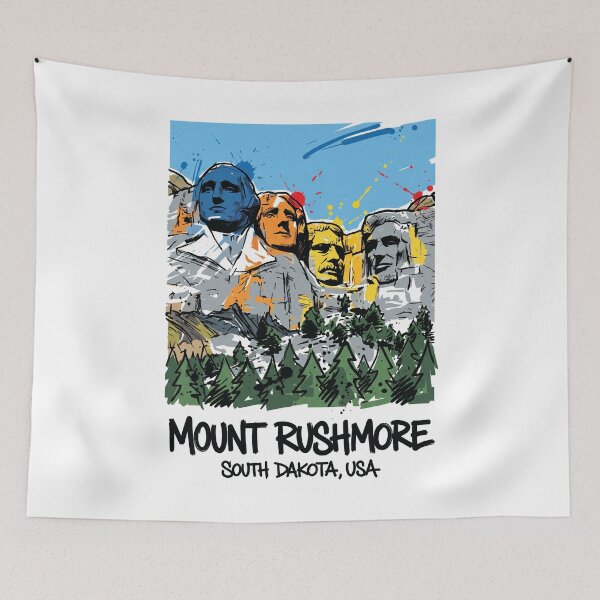 Item preview, Mount Rushmore South Dakota USA Art Print designed and sold by Merch by Das Design Studio.