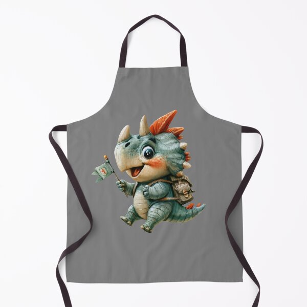 Item preview, Cute Watercolor Baby Dinosaur with Backpack and School Flag - Back to School Clipart designed and sold by NadinArtStudio.