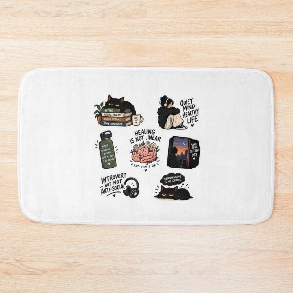 Item preview, Mental Health & Introvert Sticker Pack | Healing, Overthinking & Quiet Life designed and sold by musabadam2013.
