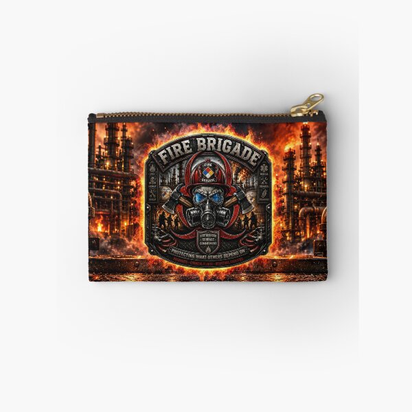 Item preview, Fire Brigade American Flag Industrial Firefighter Hazmat Rescue Badge designed and sold by artistwill.