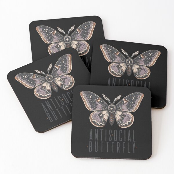 Item preview, Antisocial Butterfly Shirt, Comfort Colors® Moth Witch Tee, Gothic Halloween Introvert Graphic designed and sold by TshirtsLabs.