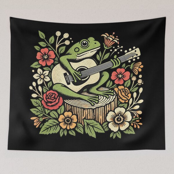 Item preview, Funny Frog Guitar Tree designed and sold by oldpussboss.