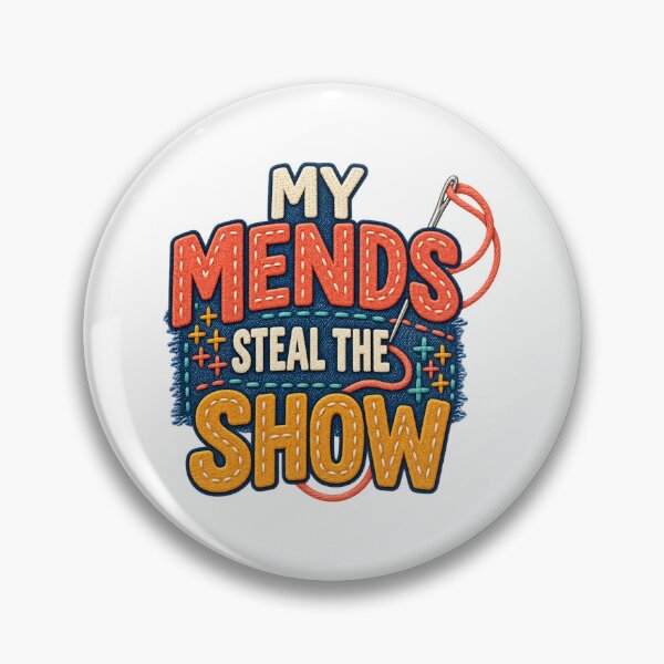 Item preview, My Mends Steal the Show Funny Sewing Quote designed and sold by UrbanCanvvas.