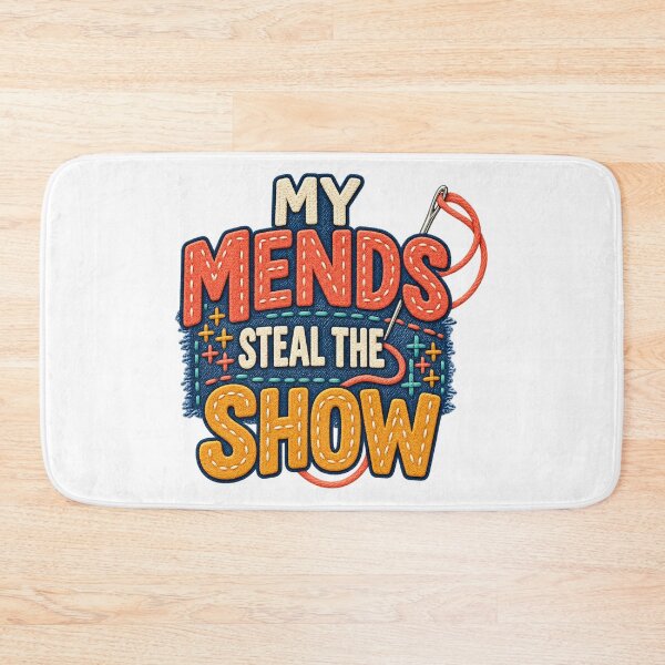 Item preview, My Mends Steal the Show Funny Sewing Quote designed and sold by UrbanCanvvas.