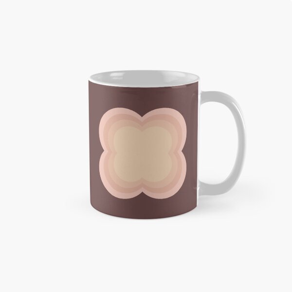 Item preview, Modern Aesthetic Cloud Flower in Pale Pink on Warm Brown  designed and sold by happiiart.