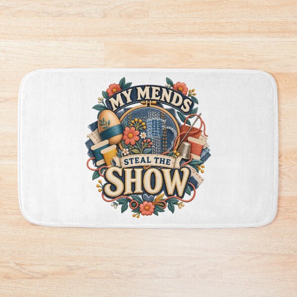 Item preview, My Mends Steal the Show Illustrated Patchwork Art designed and sold by UrbanCanvvas.