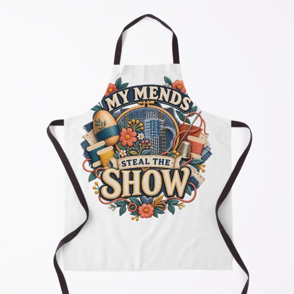 Item preview, My Mends Steal the Show Illustrated Patchwork Art designed and sold by UrbanCanvvas.