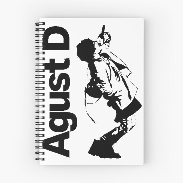 Item preview, AGUST D Black Ink Artistic Design with Bold Typography designed and sold by SpaceWaifu.